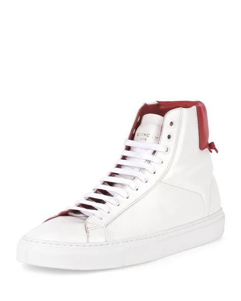 givenchy high top white|Givenchy white sneakers.